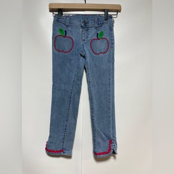 Gymboree Apple Jeans Size 6 EUC Apple for the Teacher Vntg - Picture 5 of 12